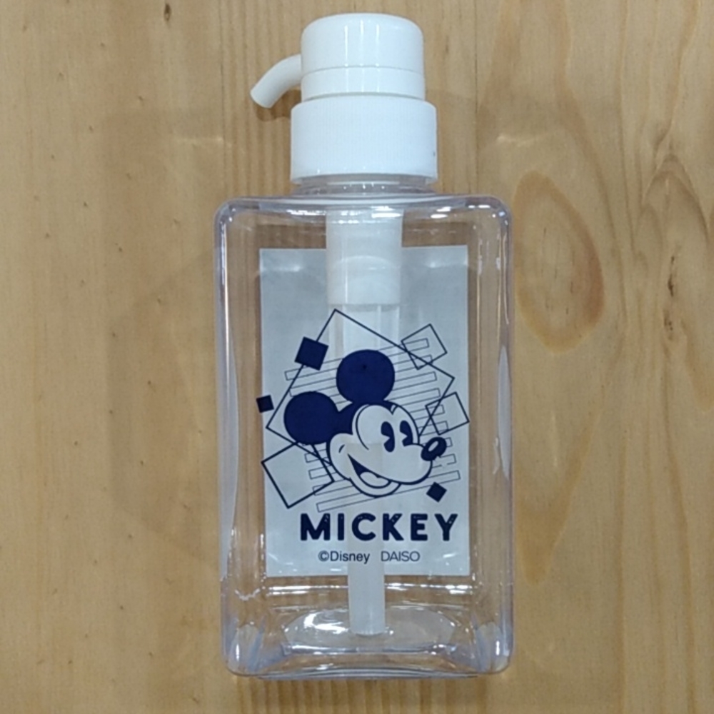 Disney Mickey Mouse Plastic Pump Bottle Lotion Soap
